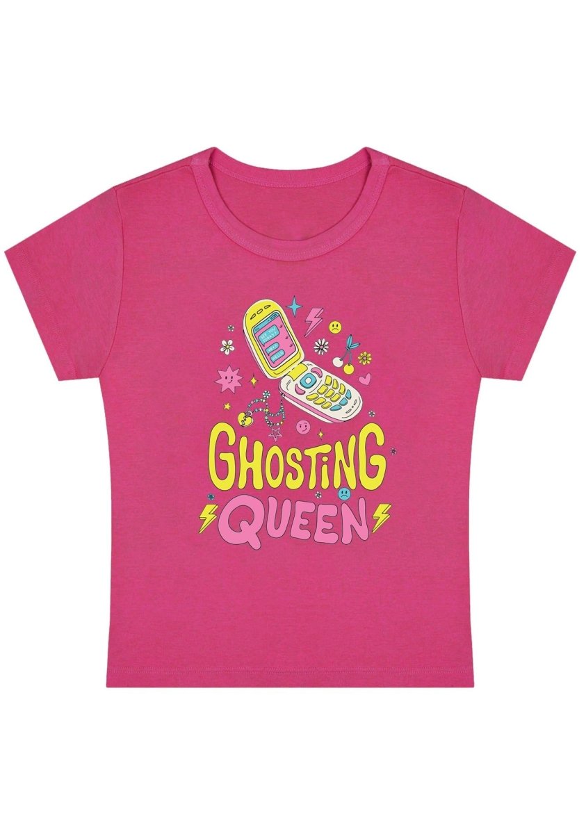 Ghosting Queen Y2K Baby Tee - cherrykittenGhosting Queen Y2K Baby Tee