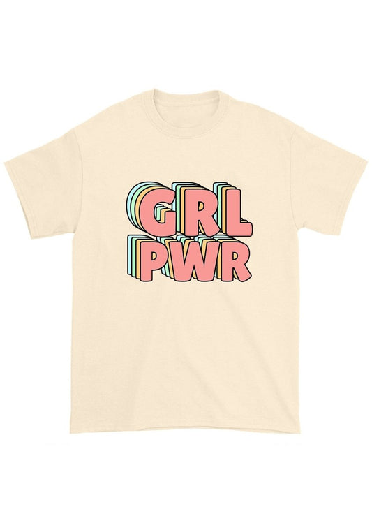 GRL PWR Chunky Shirt - cherrykittenGRL PWR Chunky Shirt