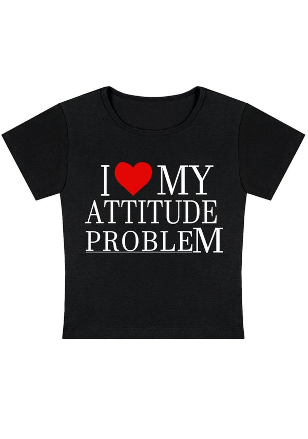 Cherrykitten I Love My Attitude Problem Y2K Baby Tee for Sale