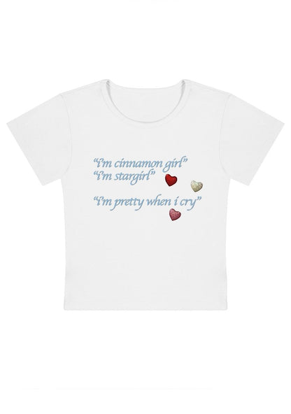 I'm Cinnamon Girl Y2k Baby Tee-cherrykitten-Baby Tees,Savage,Tops