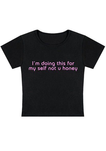 I'm Doing This For Myself Y2k Baby Tee - cherrykittenI'm Doing This For Myself Y2k Baby Tee