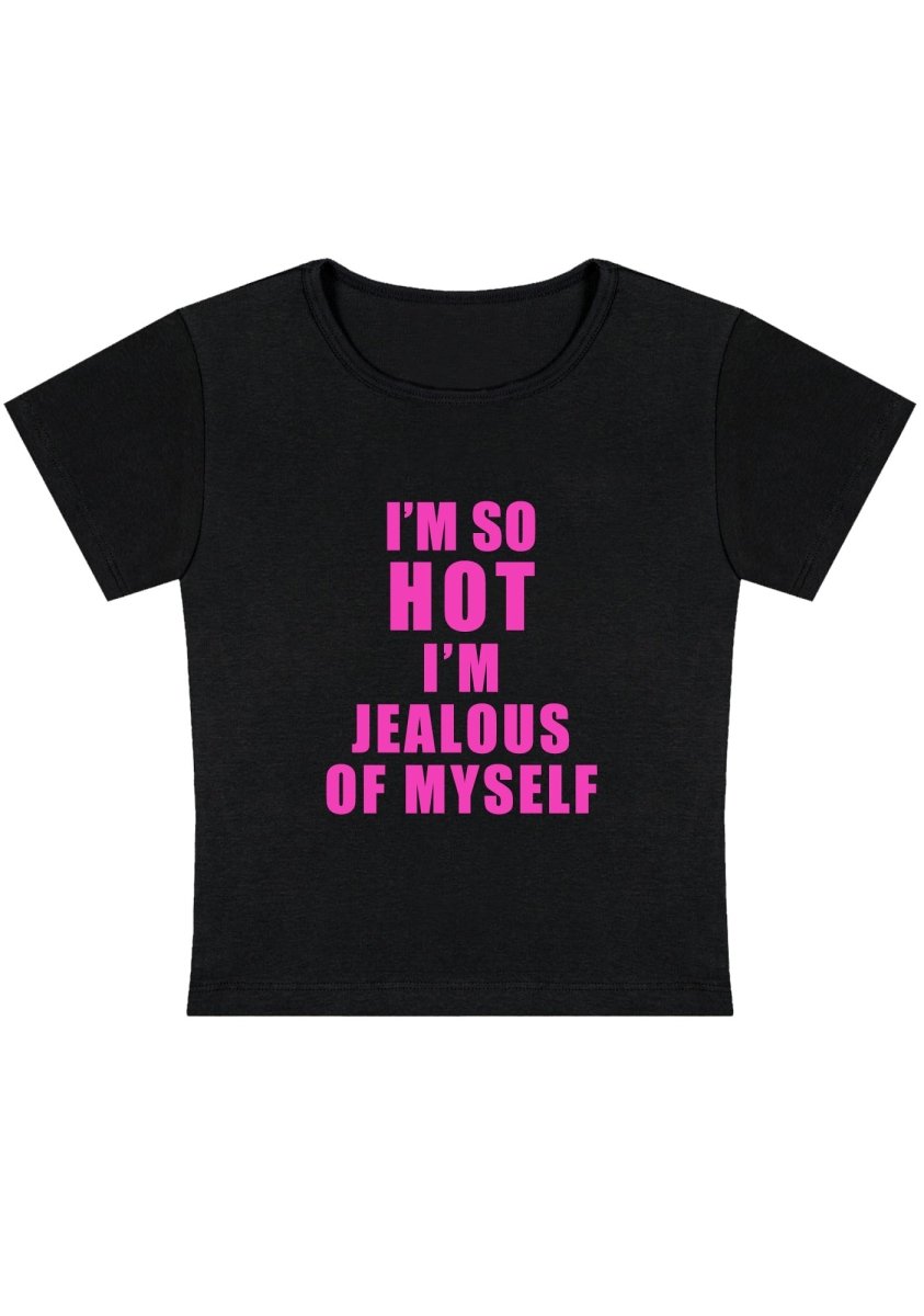 I'm Jealous Of Myself Y2k Baby Tee-cherrykitten-Baby Tees,Savage,Tops