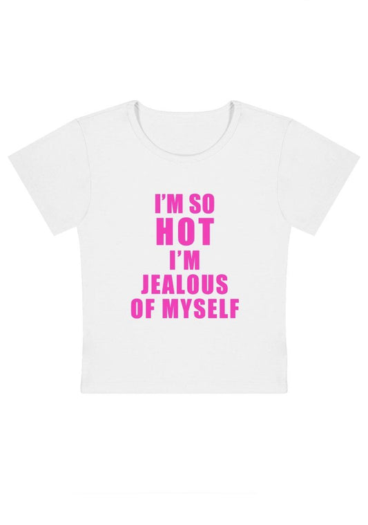 I'm Jealous Of Myself Y2k Baby Tee-cherrykitten-Baby Tees,Savage,Tops