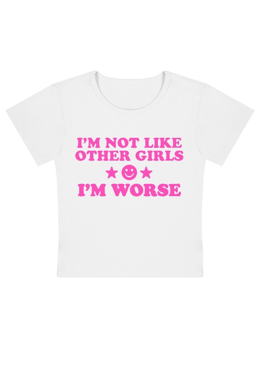 Cherrykitten I'm Worse Y2k Baby Tee for Sale