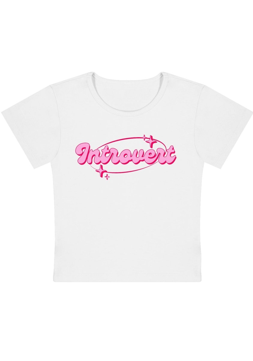 Cherrykitten Introvert Universe Y2K Baby Tee for Sale