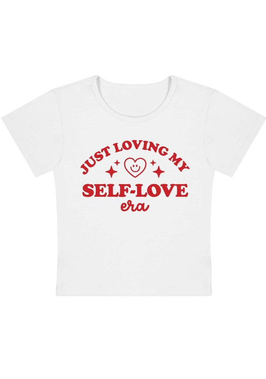 Just Love My Self-Love Era Y2K Baby Tee - cherrykittenJust Love My Self-Love Era Y2K Baby Tee