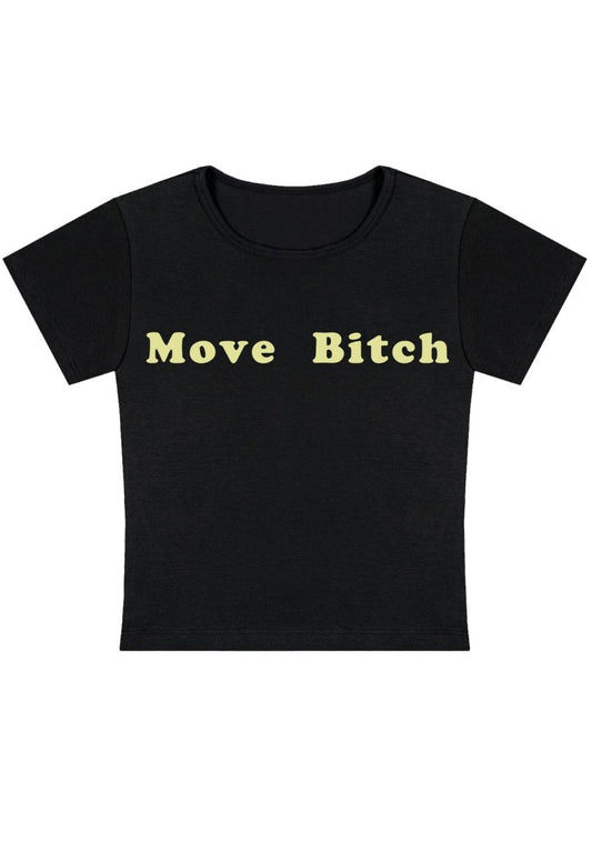 Move Bxxch Y2k Baby Tee - cherrykittenMove Bxxch Y2k Baby Tee