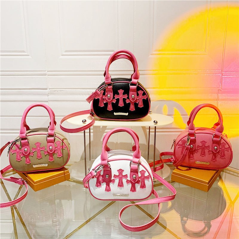 Cherrykitten Pink Cross Y2k Oval Bag for Sale