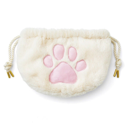 Plush Cat Paw Makeup Bag - cherrykittenPlush Cat Paw Makeup Bag