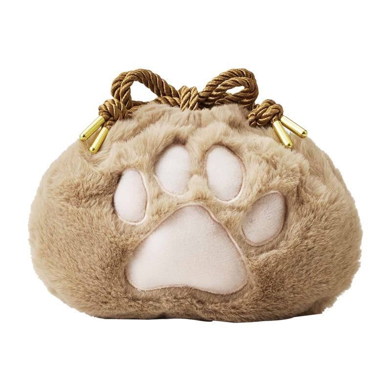 Plush Cat Paw Makeup Bag - cherrykittenPlush Cat Paw Makeup Bag