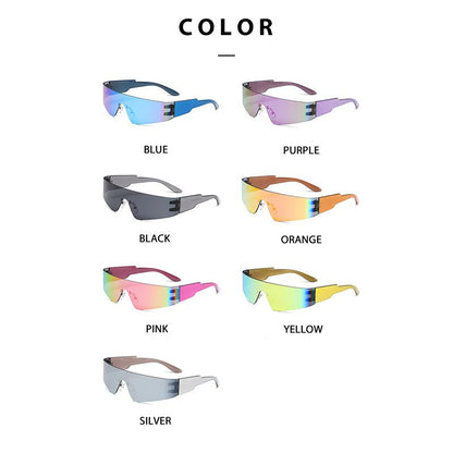 Prism Rainbow Frameless Sunglasses - cherrykittenPrism Rainbow Frameless Sunglasses