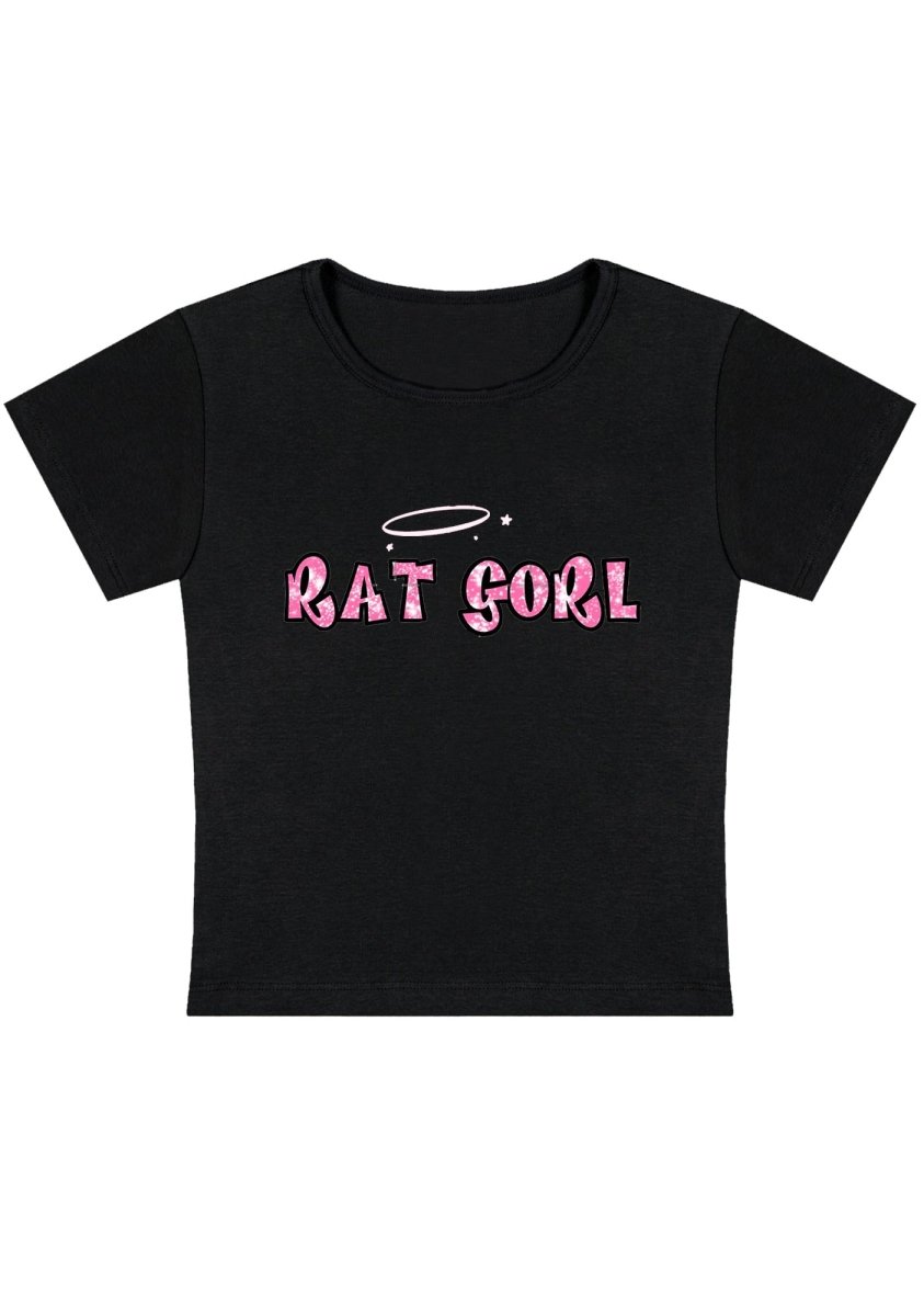 Rat Gorl Y2K Baby Tee - cherrykittenRat Gorl Y2K Baby Tee