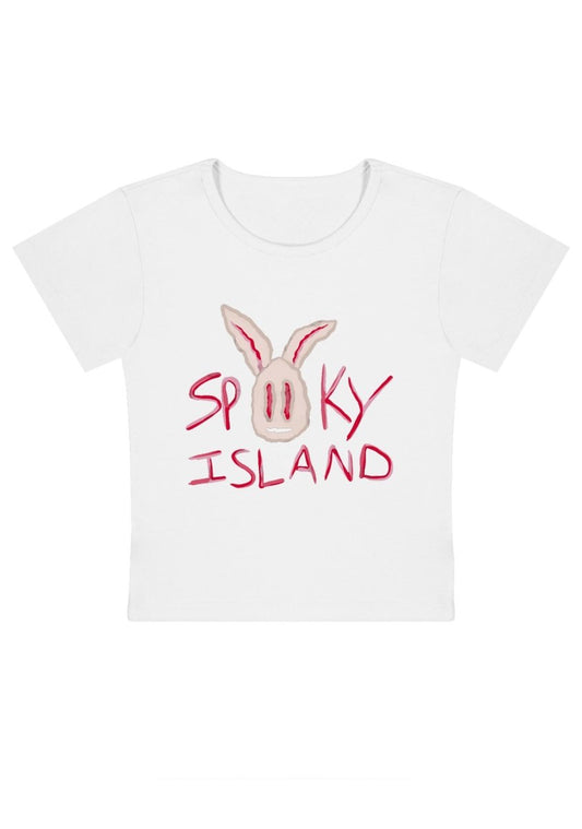 Spiky Island Y2k Baby Tee - cherrykittenSpiky Island Y2k Baby Tee