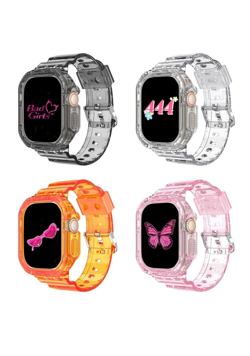 TPU Jelly Transparent Watch Band - cherrykittenTPU Jelly Transparent Watch Band