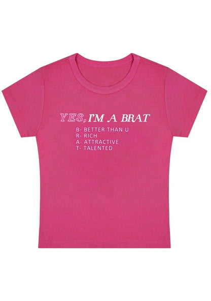 Yes I'm A Bart Y2k Baby Tee-cherrykitten-Baby Tees,Savage,Tops